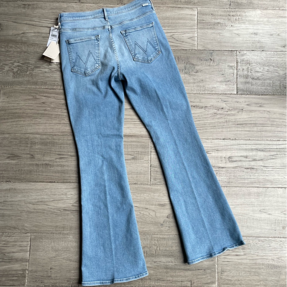 MOTHER The Weekender In Blessing In Disguise Mid Rise Flare Leg Med. Blue SZ 31 - Picture 6 of 16